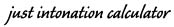 Just Intonation Calculator